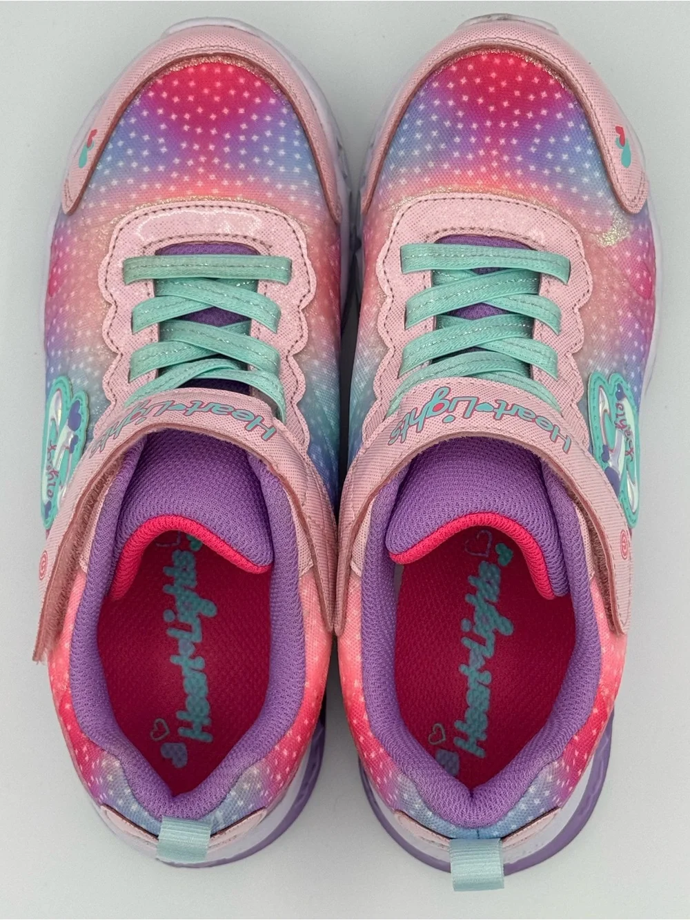 Skechers ‘Simply Love’ Flutter Heart Lights Multi-Color Light Up Sneakers